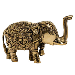 Brass Mini Trunk Up Elephant