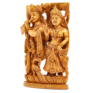 WOODEN RADHA KRISHNA