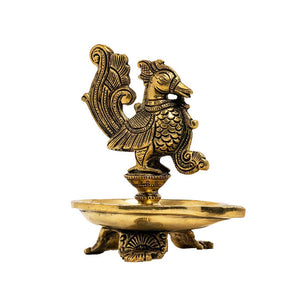 BRASS PEACOCK DIYA